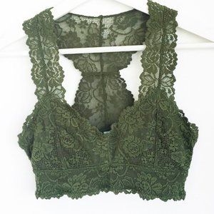 Lace Olive Racerback Bralette